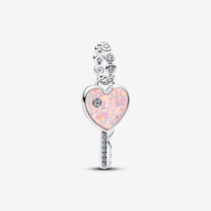 Charm Treo Pandora Bạc Chìa Khóa Trái Tim