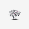 Charm Bạc Pandora Cây Gia Đình Đá Hồng